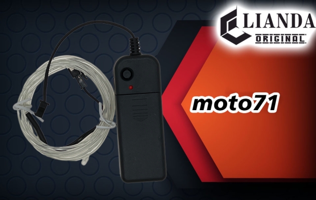 repuesto de moto MOTO71 — LED HILO LUMINISCENTE(BLANCO)UTILIZA PILA AA 2METRO