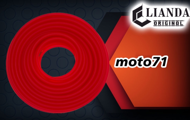 repuesto de moto MOTO71 — MANGUERA DE GASOLINA 20METRO ROJA