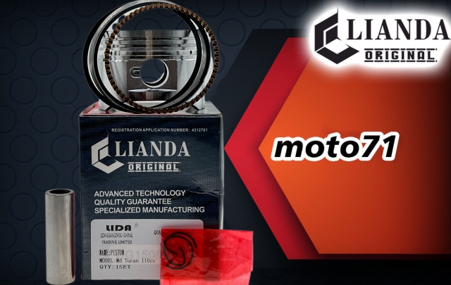 repuesto de moto MOTO71 — PISTON COMPLETO MD TUCAN STD