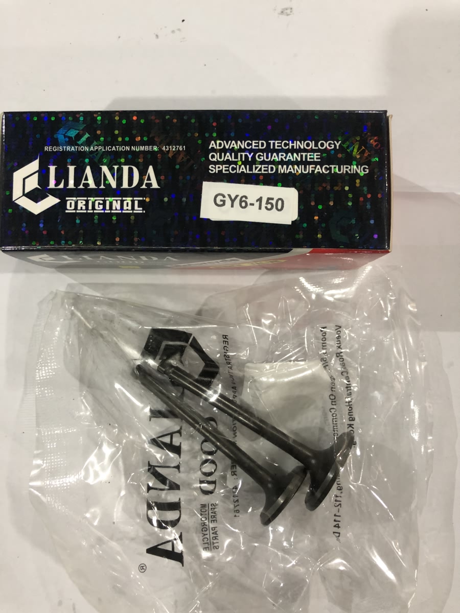 repuesto de moto MOTO71 — VALVULA ADMISION Y ESCAPE MATRIX GY6150 PAR