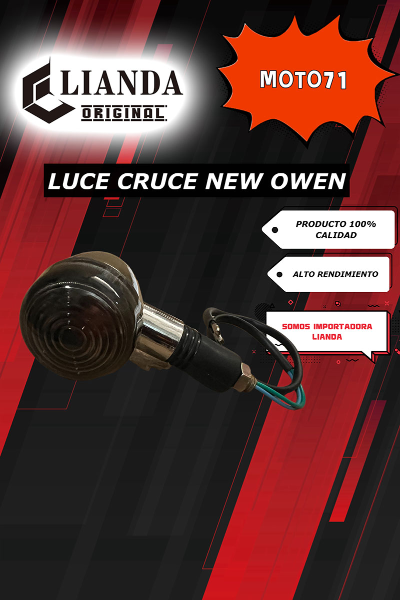 repuesto de moto MOTO71 — luce cruce new owen
