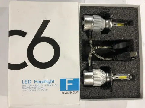 repuesto de moto MOTO71 — BOMBILLO LED ALTA ILUMINACION H4 (MARCA C6)(2UNI)