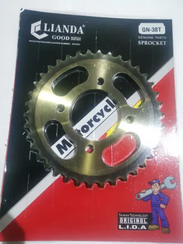 repuesto de moto MOTO71 — CORONA HORSE 38T(RAYADA)CRONEGRO TIPO A