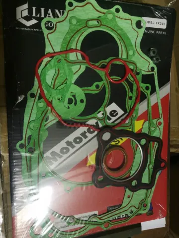 repuesto de moto MOTO71 — EMPACADURA COMPLETO TX200 VERDE(CON SILICON)