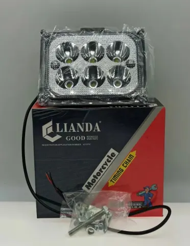 repuesto de moto MOTO71 — FARO 6LED CUADRADO EXTERIOR