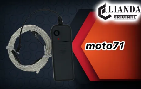 repuesto de moto MOTO71 — LED HILO LUMINISCENTE(BLANCO)UTILIZA PILA AA 2METRO