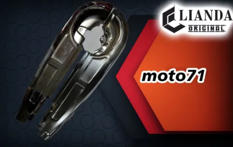 repuesto de moto MOTO71 — TAPA CADENA JAGUAR CROMADA