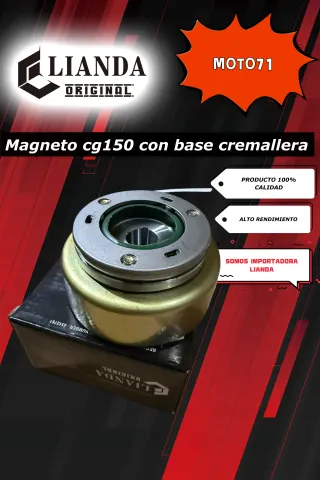 repuesto de moto MOTO71 — magneto cg150 con base cremallera